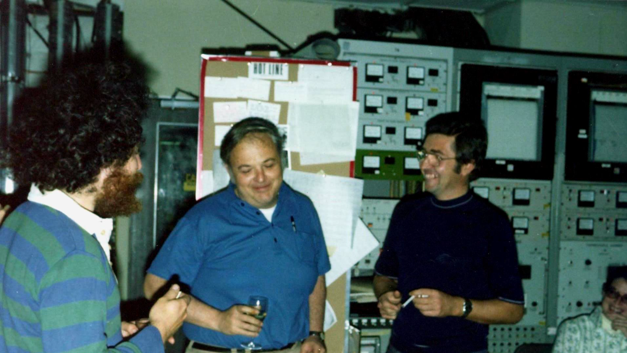 Burt Richter in SLAC Control Room