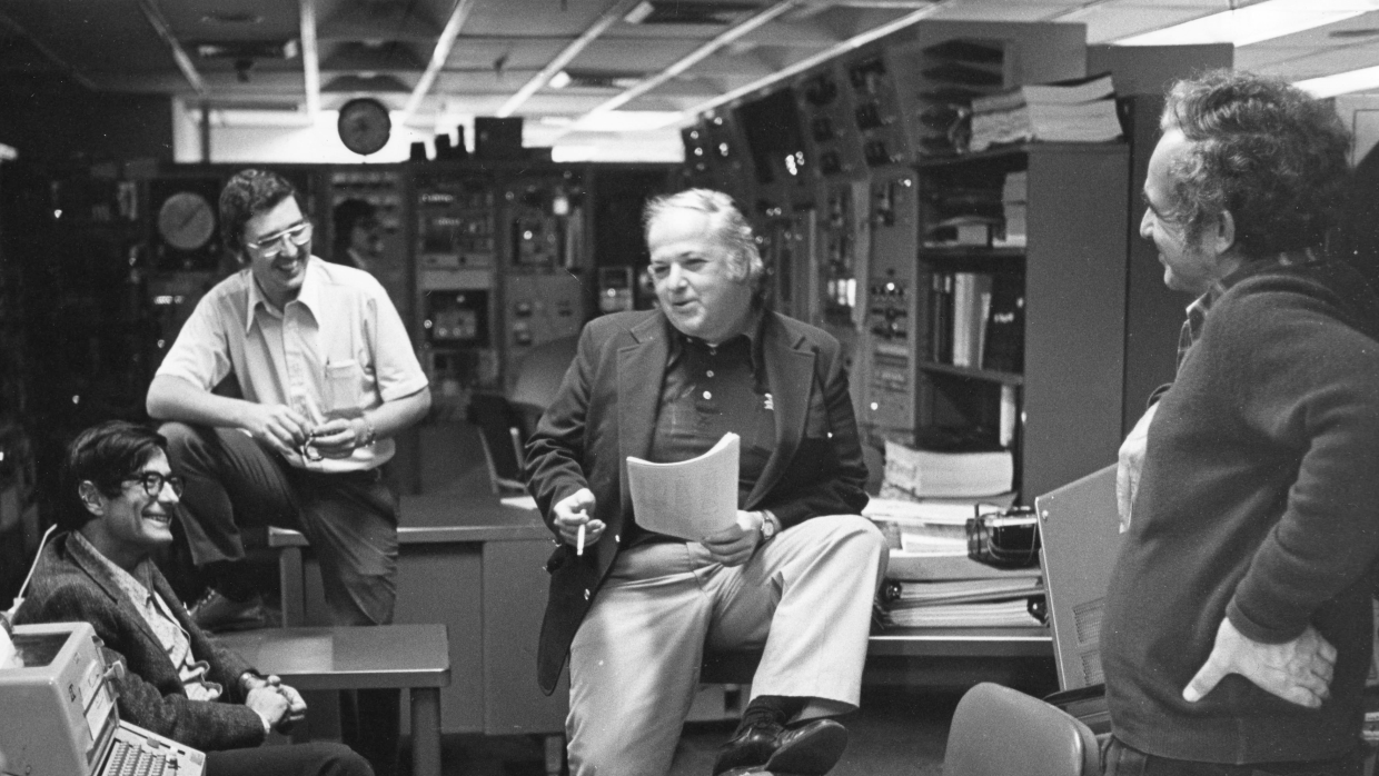 Burt Richter in SLAC Control Room