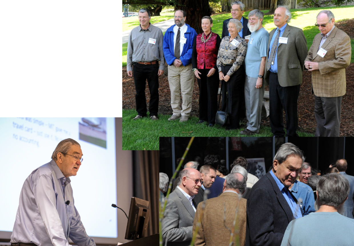 photo collage of Bjorken and colleagues