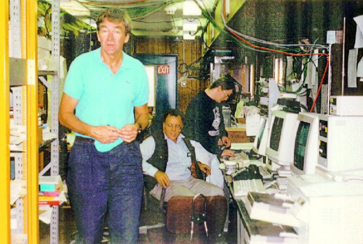 Bjorken standing in control room