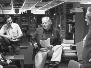 Burt Richter in SLAC Control Room
