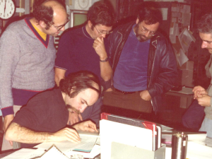 physicists in control room at SLAC