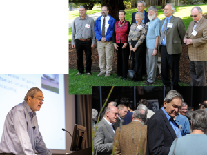 photo collage of Bjorken and colleagues