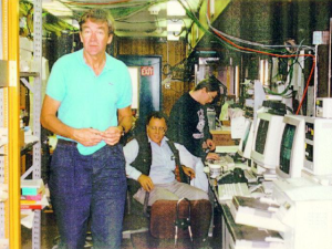 Bjorken standing in control room